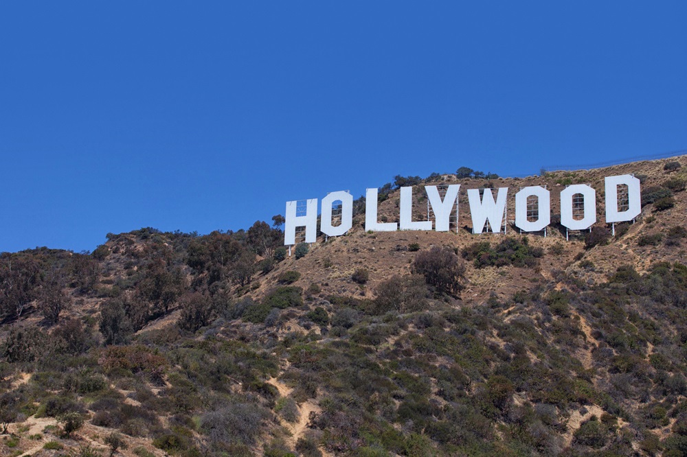 Hollywood Sign On Mount Lee In The Hollywood Hills