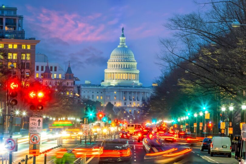 Downtown streets of Washington, D.C.