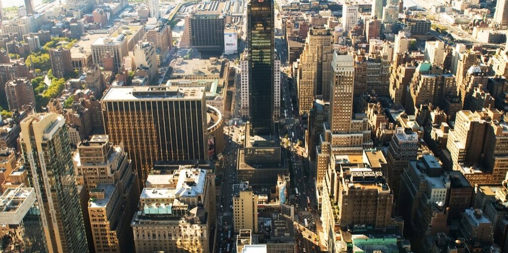 Overhead view of New York City