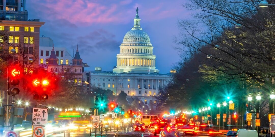 Downtown streets of Washington, D.C.