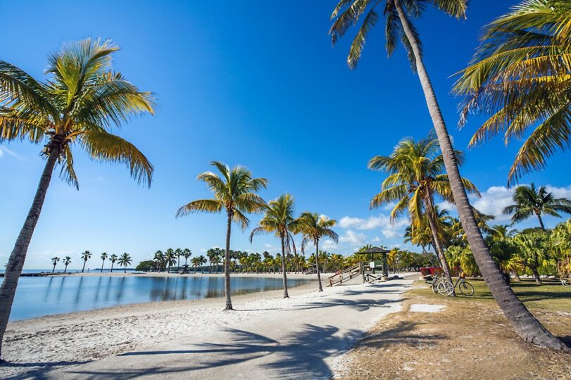 A beach in Miami Florida